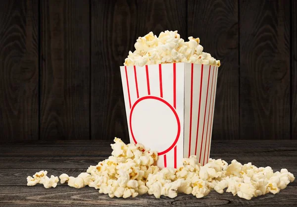 Popcorn Essen Schachtel Hintergrund — Stockfoto