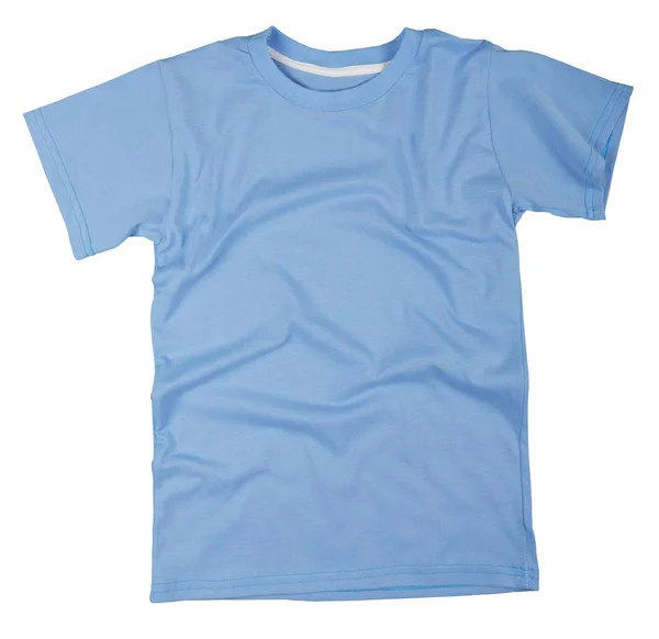 T-shirt azul isolada — Fotografia de Stock