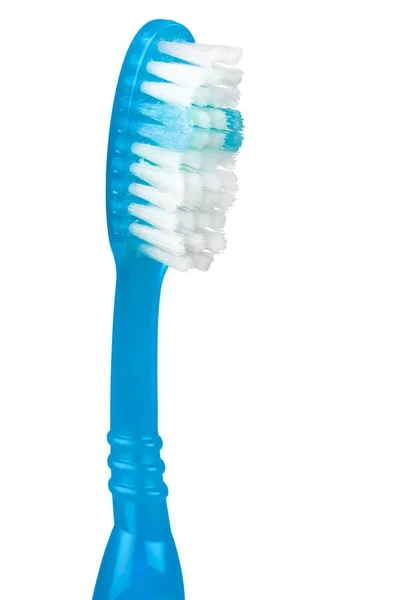 Nieuwe Kleurrijke Tandenborstel Close Weergeven — Stockfoto