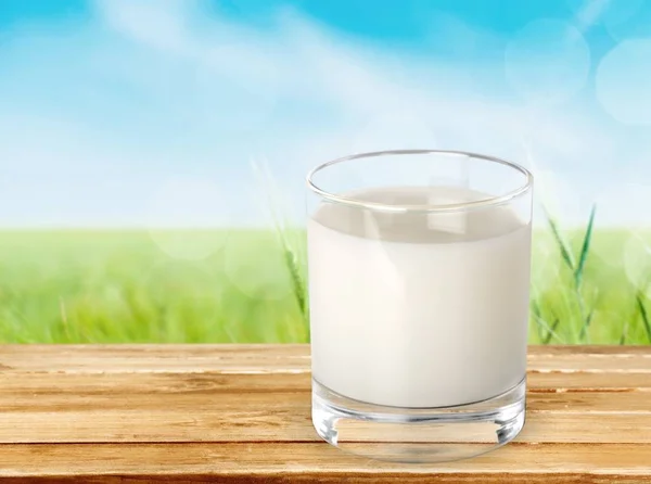 Milch Aus Glas Großaufnahme — Stockfoto