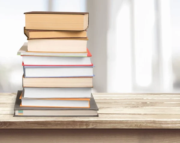 Pila Libros Antiguos Sobre Fondo — Foto de Stock