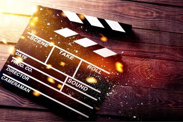 Movie Clapper Template Background — Stock Photo, Image