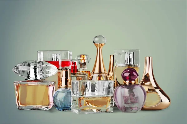 Aromatic Perfumes Bottles Close View — Stock Photo, Image