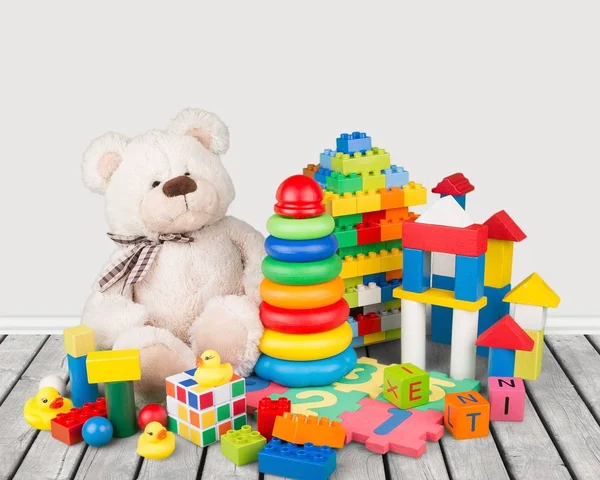 Kids Toys Collection Close View — Stock Photo, Image