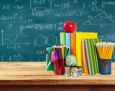 renkli okul kırtasiye, geri okul arka plan