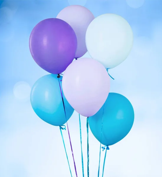 Arkaplanda Renkli Balonlar Var — Stok fotoğraf