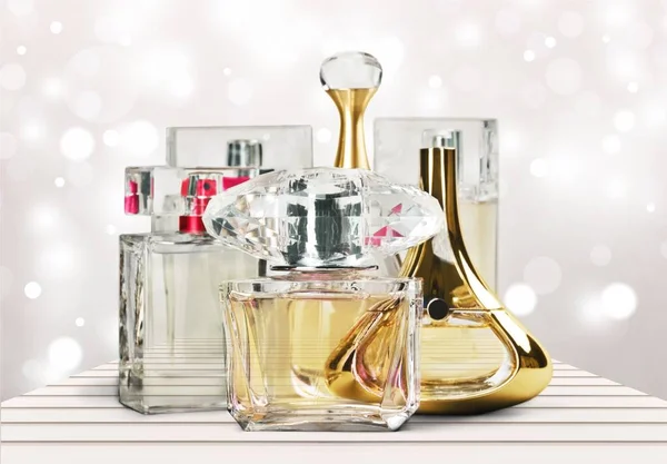 Aromatische Parfums Flessen Close View — Stockfoto