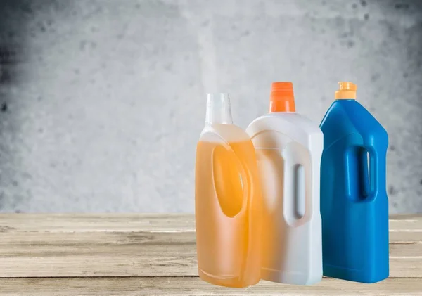 Chemical Cleaning Supplies Background — Stock Photo, Image