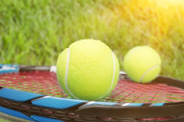 Tennis Racket Balls Isolated Background — Stock Photo, Image