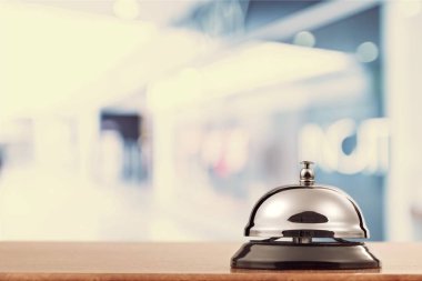 Resepsiyon hizmeti Resepsiyon bell üzerinde arka plan bulanık