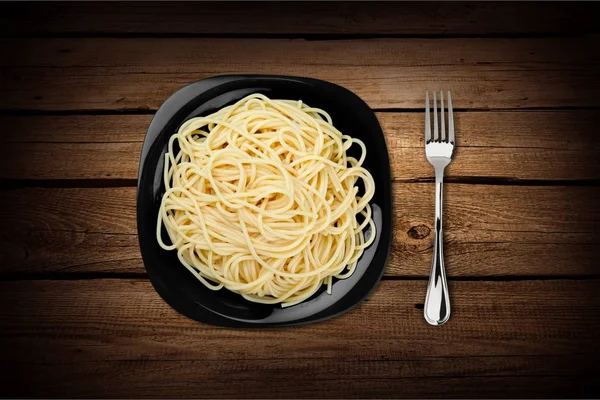 Вилка Спагетти Заднем Плане — стоковое фото