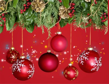 güzel Noel topları, Festival arka plan