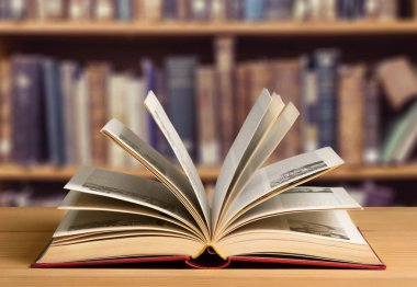 kitap kütüphane arka plan açık