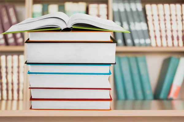 Vintage Stapel Boeken Bibliotheek Het Onderwijs Leren — Stockfoto