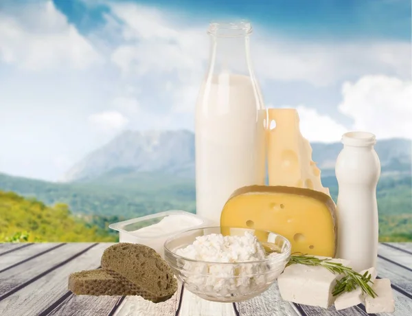 Produkty mleczne z jaj — Zdjęcie stockowe