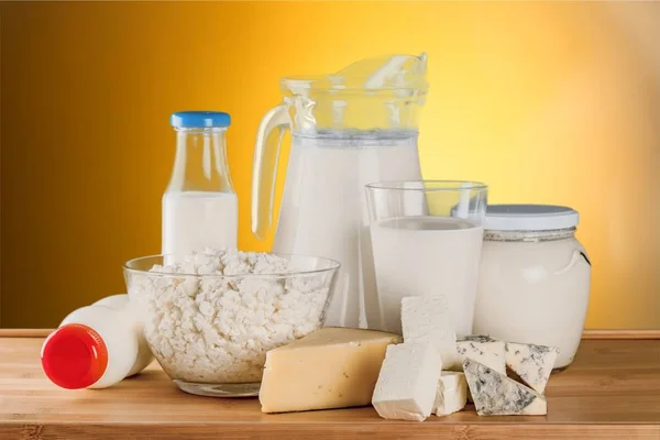 Fresh Dairy Products Healthy Food — Stock Photo, Image