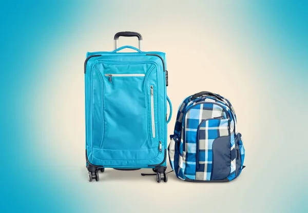 luggage bags on background