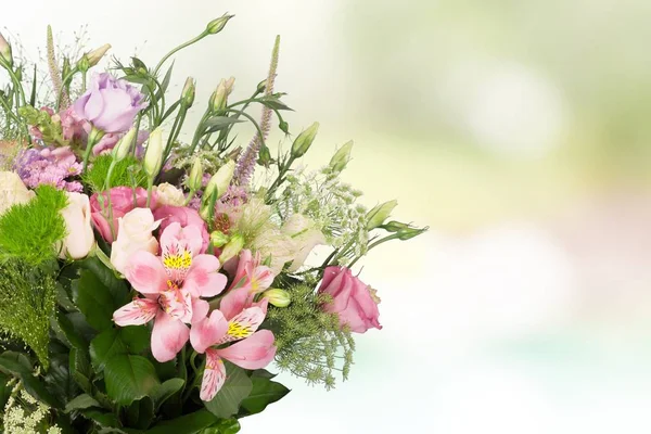 Prachtige Lentebloemen Romantische Boeket — Stockfoto