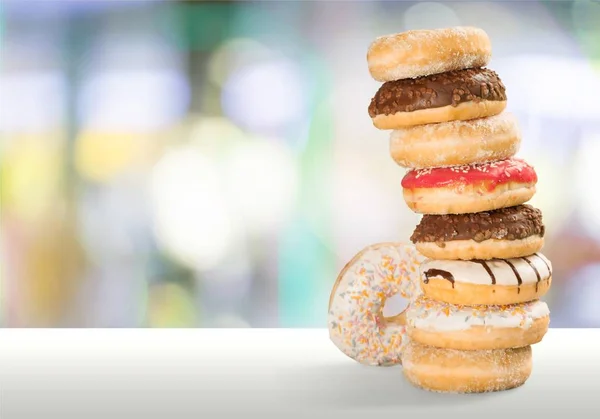 Different Assorted Donuts Colorful Icing — Stock Photo, Image