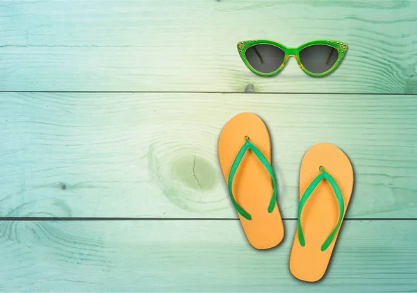 Summer Flip Flops Background — Stock Photo, Image