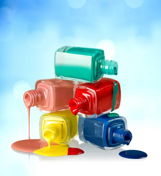 Vernizes de unhas coloridas — Fotografia de Stock