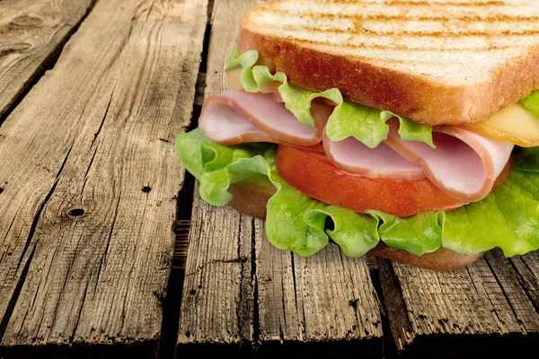 美味的三明治火腿 — 图库照片
