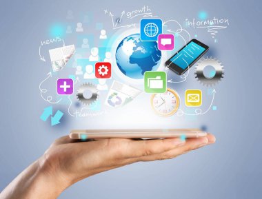 Erkek el ile smartphone yakından görmek