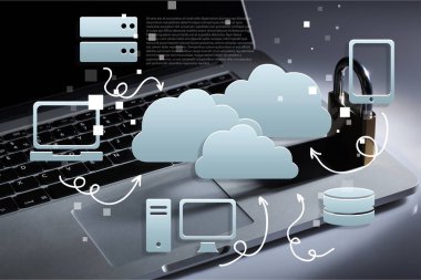 Küresel ağ arka plan, topluluk infograph, iş simgeleri ile duvar kağıdı