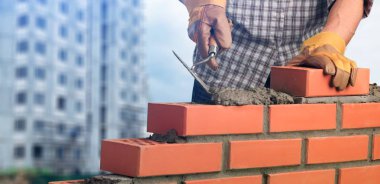 Duvar işi, tuğla ustası brickwall inşa