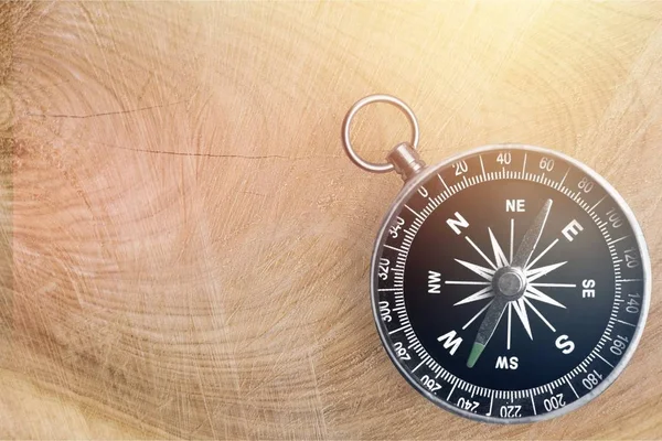Metalowe Antyczny Kompas Koncepcja Podróży — Zdjęcie stockowe