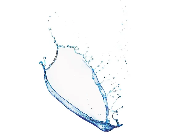 Абстрактный Брызг Чистой Воды Белом — стоковое фото