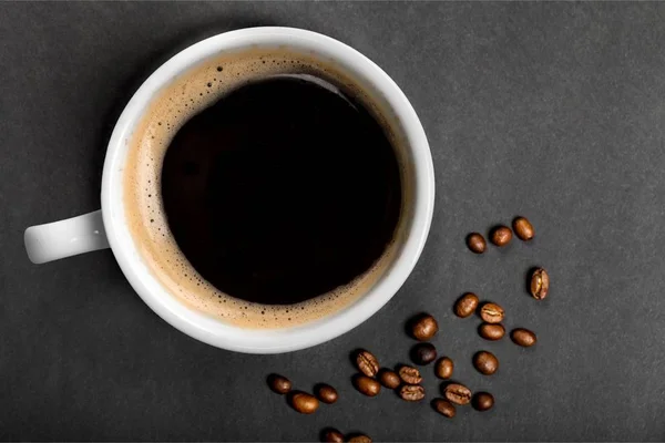 Nahaufnahme Einer Tasse Schwarzen Kaffees — Stockfoto