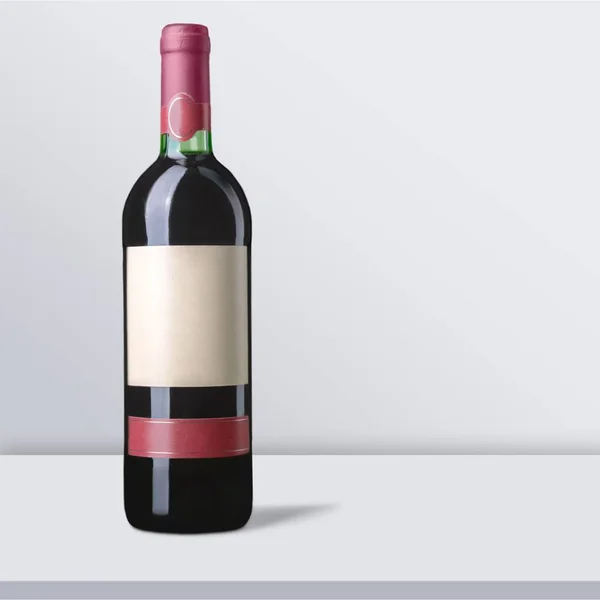 Üveg Vörös Bort Alkohol Ital — Stock Fotó