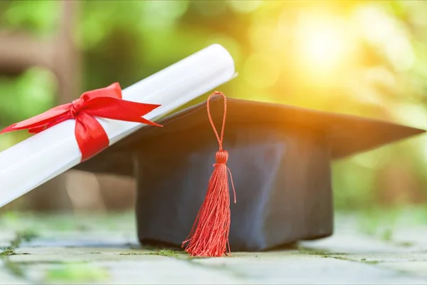 Sombrero Graduación Concepto Educación — Foto de Stock