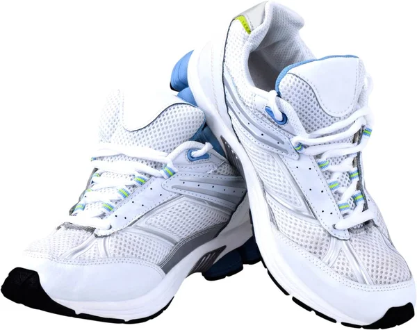 Pair Sporty Shoes Isolated White — Stock Photo, Image