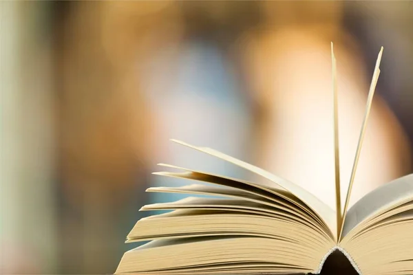 Open Vintage Book Wooden Table — Stock Photo, Image