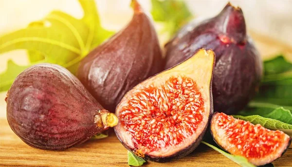 Tasty Figs Fruits Isolated Background — Stock Photo, Image