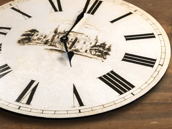 Старовинний Годинник Крупним Планом — стокове фото