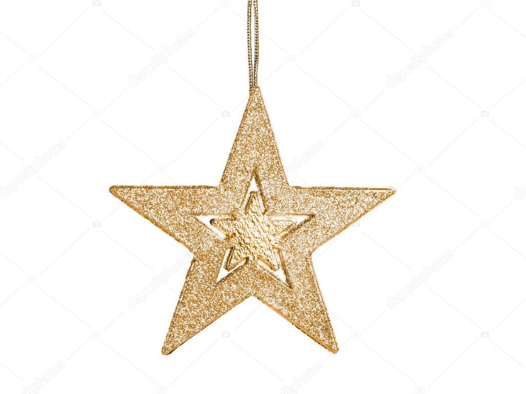  gold christmas star decoration 