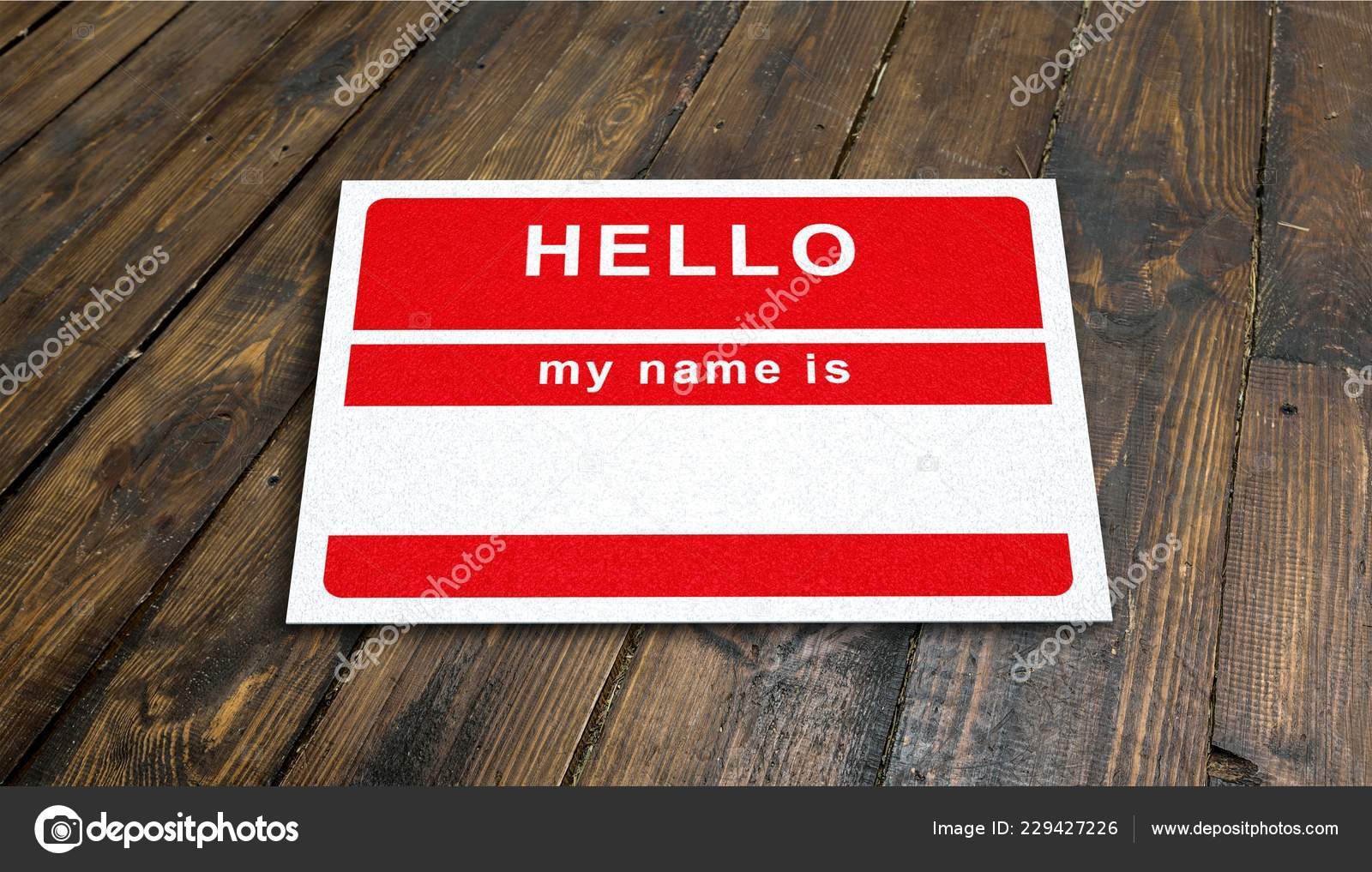 Hello my name is Stock Photos, Royalty Free Hello my name is Images |  Depositphotos