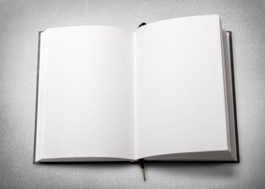 boş beyaz sayfalarla Defteri'ni