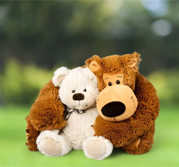 Cute Teddy Bears Background — Stock Photo, Image