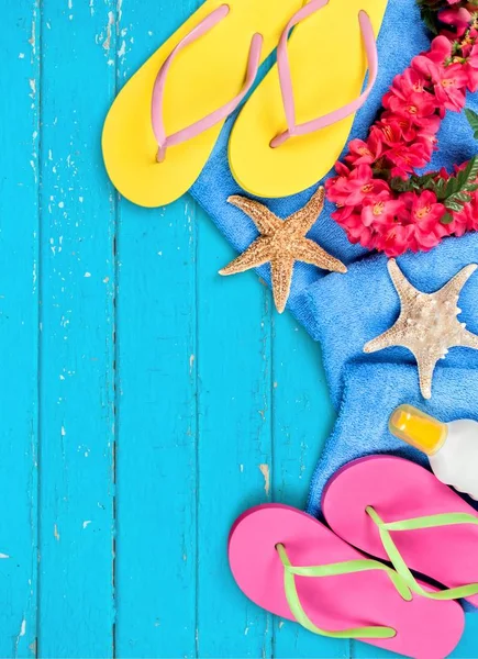 Rubber sandals flip flops — Stock Photo, Image