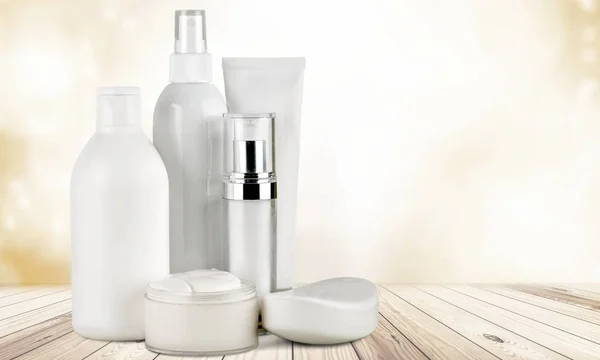 Set Cosmetic Products Background — Stock Photo, Image
