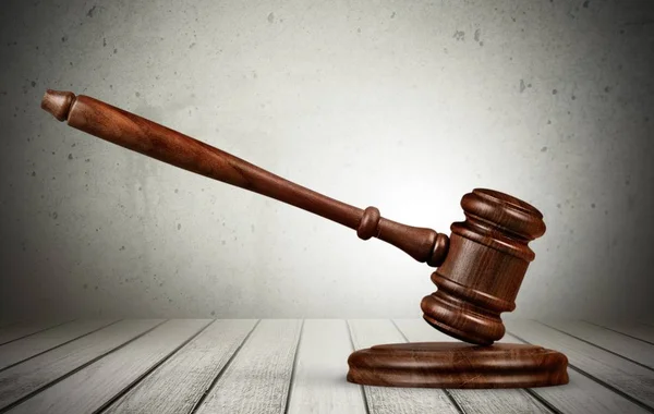 Деревянный Молоток Судьи Закон Справедливость Концепции — стоковое фото