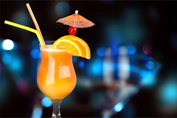 Cocktail Pina Colada Orange Juice Tropical Drink — Stock Photo, Image