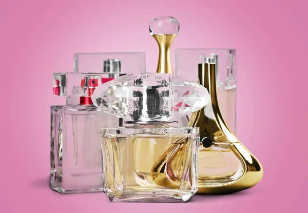 Parfums Aromatiques Bouteilles Vue Rapprochée — Photo