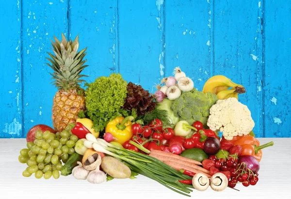 Surtido Frutas Verduras Frescas Maduras —  Fotos de Stock