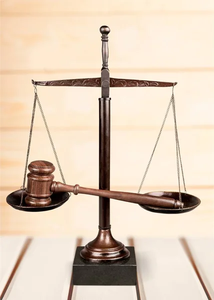 Justice Scales Gavel Law Justice Concept — Stock Photo, Image