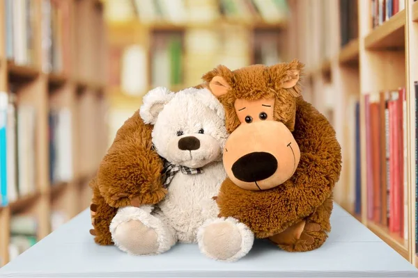 Lindo Oso Peluche Fondo — Foto de Stock